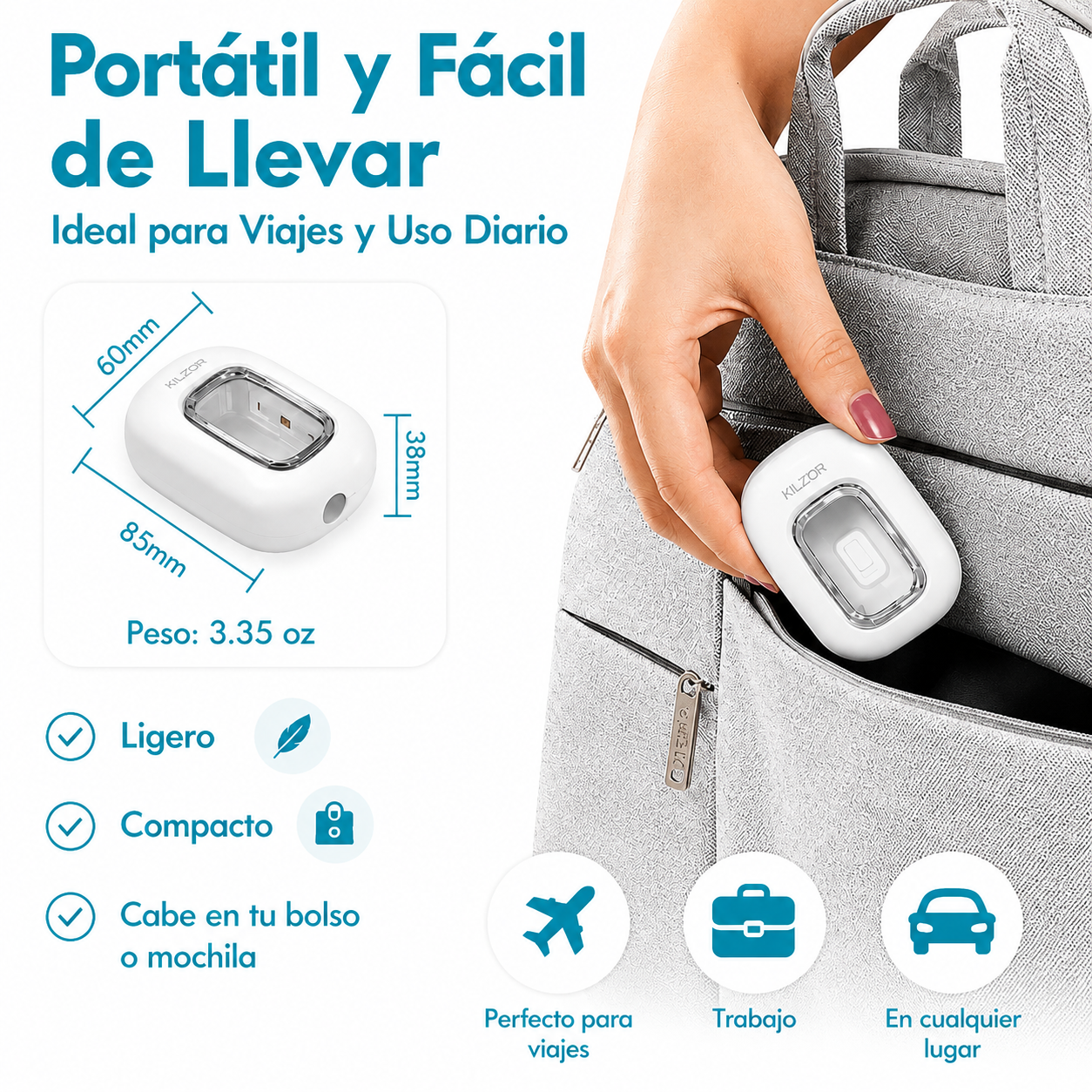 Esterilizador UVC de Cepillo de Dientes